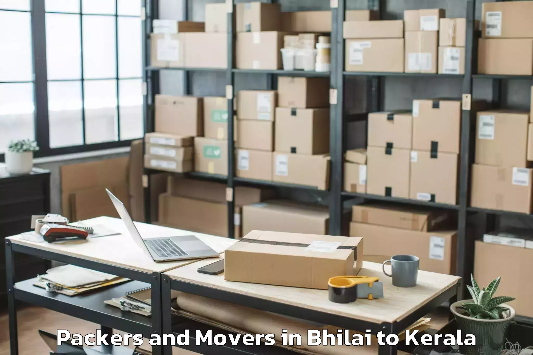 Trusted Bhilai to Periye Packers And Movers